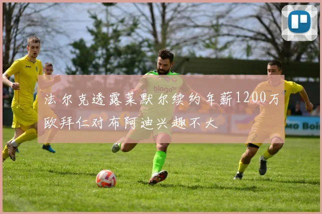 法尔克透露莱默尔续约年薪1200万欧拜仁对布阿迪兴趣不大